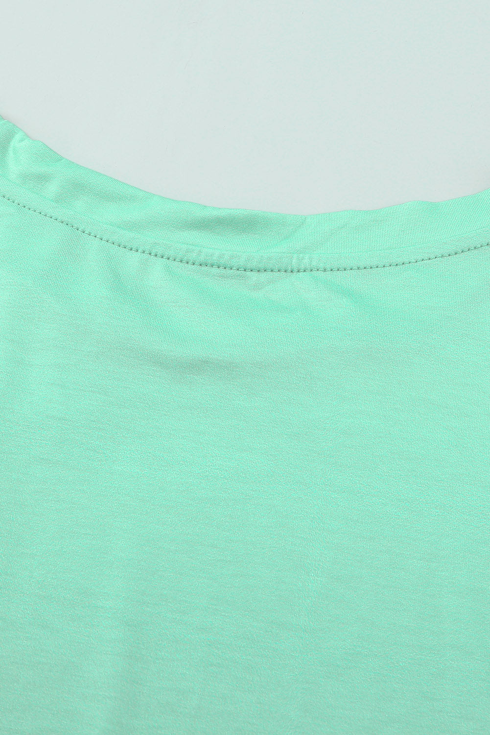 Ombre Green Short Sleeve Crew Neck T Shirt with Pocket