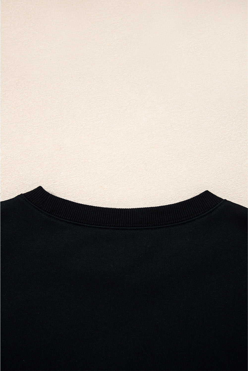 Fiery Red Preppy Striped Sleeve Loose Sweatshirt