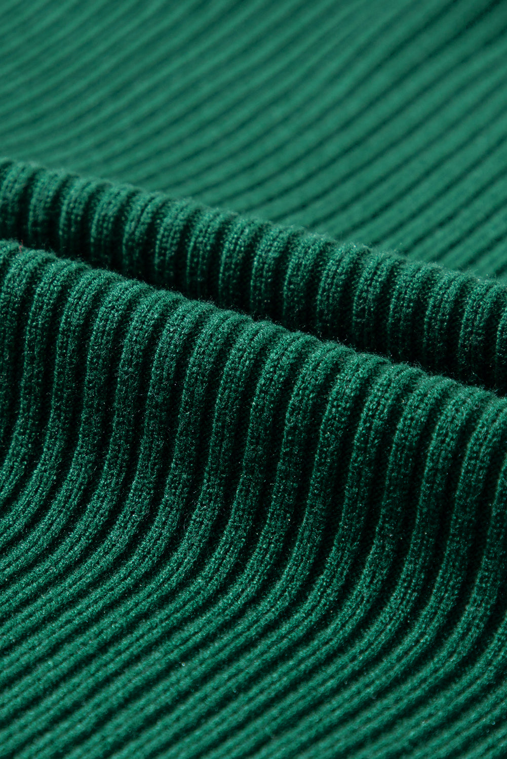 Green Patch Pocket Ribbed Knit Short Sleeve Sweater - Kustom Kreations Goods