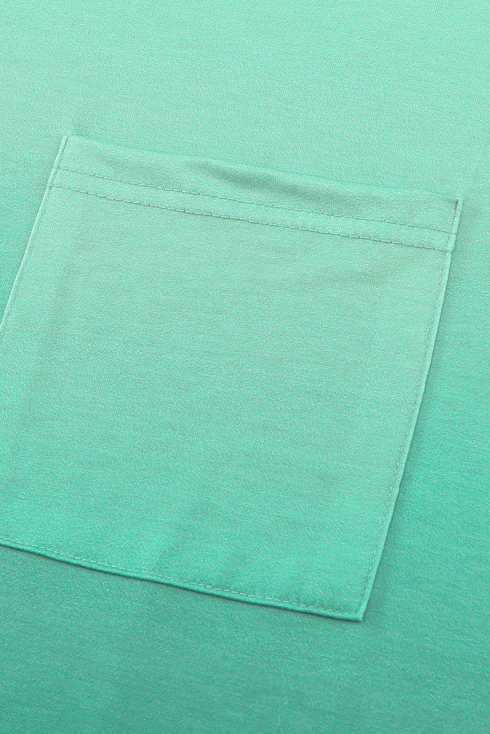 Ombre Green Short Sleeve Crew Neck T Shirt with Pocket