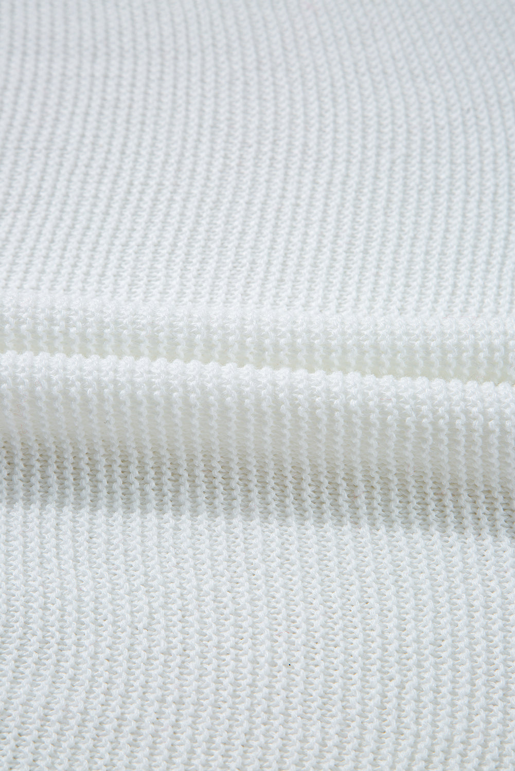 Jet Stream Solid Color Side Slits Sweater Tee