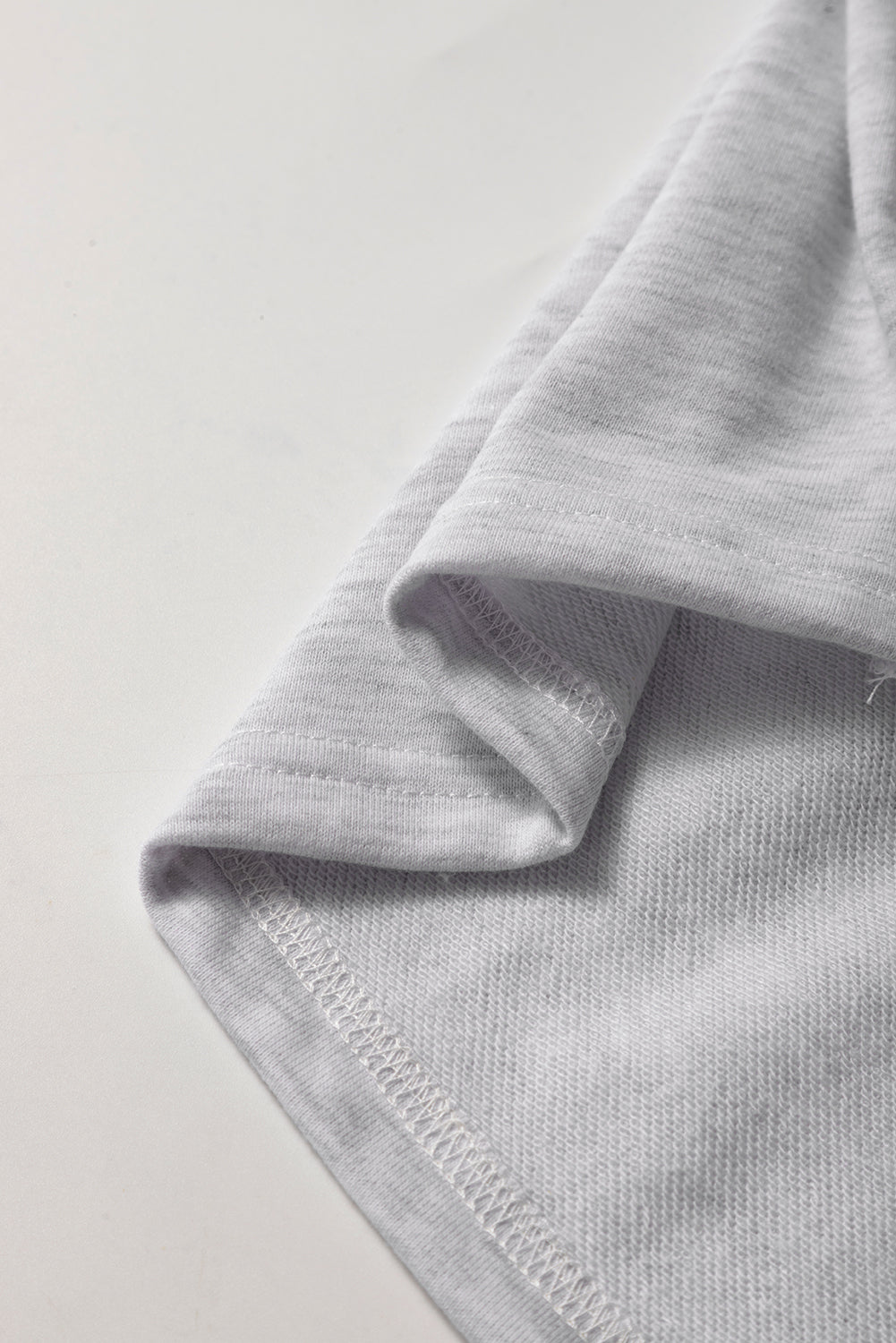 Light Grey French Terry Drawstring Mini Skort with Pockets - Kustom Kreations Goods