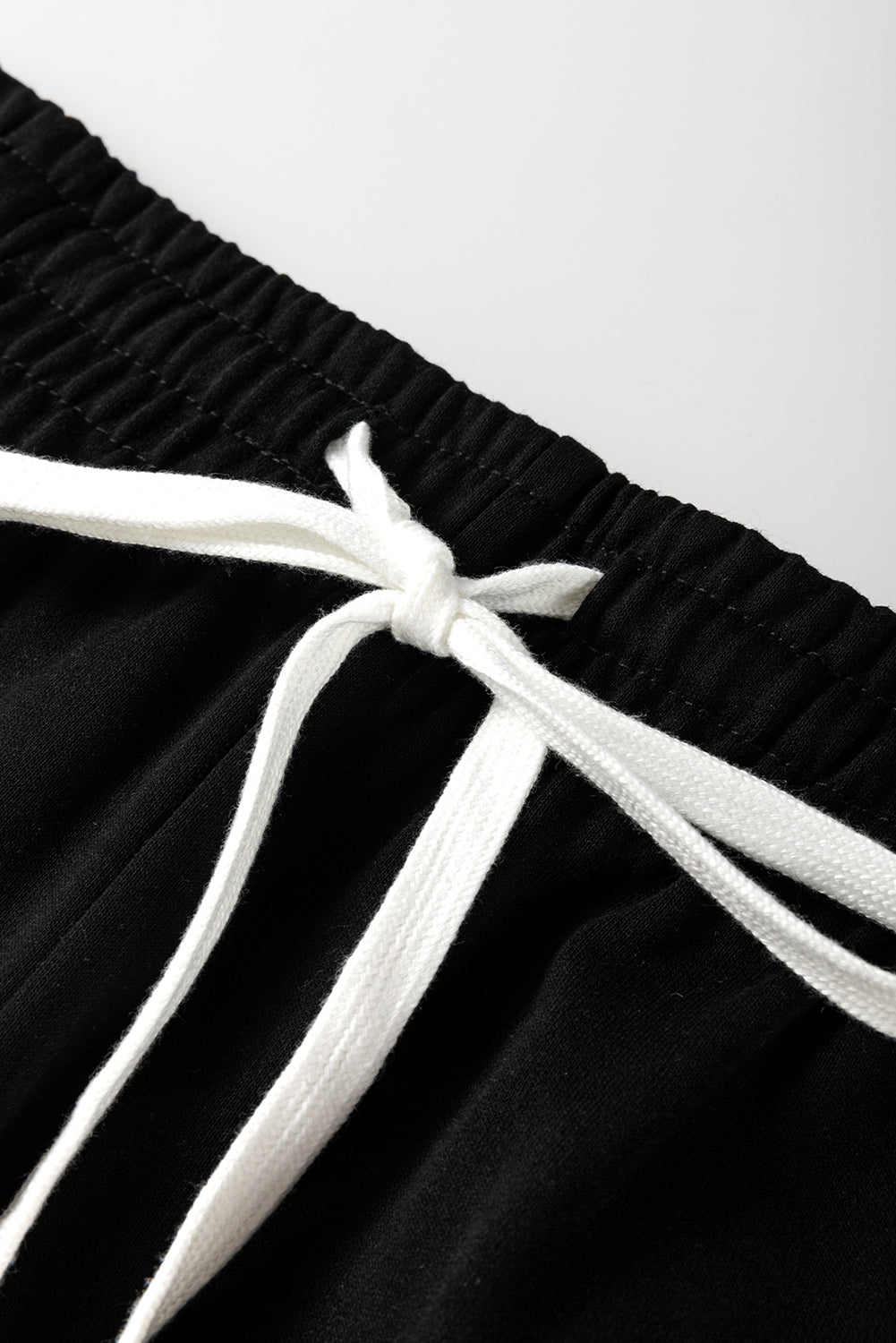 Brown Striped Drop Shoulder Pullover and Joggers Set