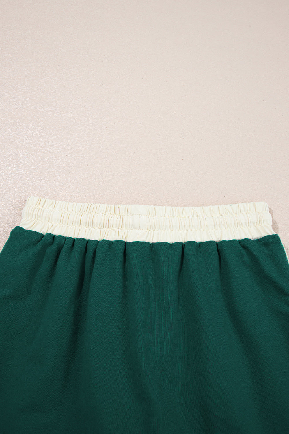 Evergreen Colorblock Edge Drop Shoulder T Shirt and Skort 2Pcs Set - Kustom Kreations Goods