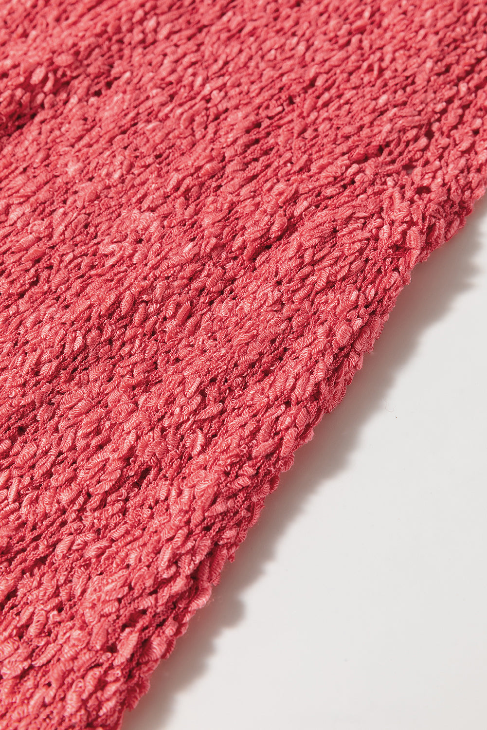 Flamingo Eyelet Knit U Neck Slim Fit Knit Vest