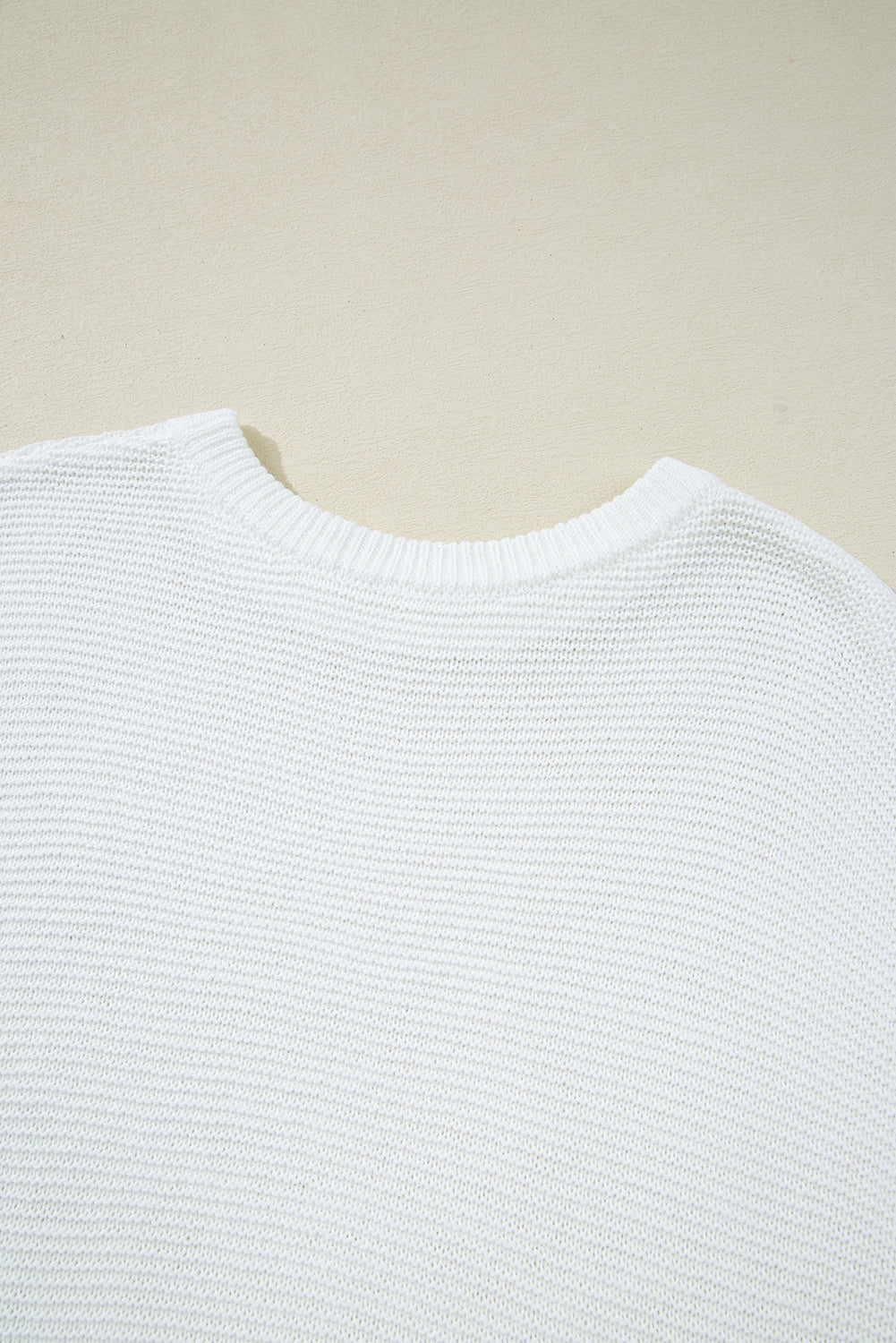 Jet Stream Solid Color Side Slits Sweater Tee