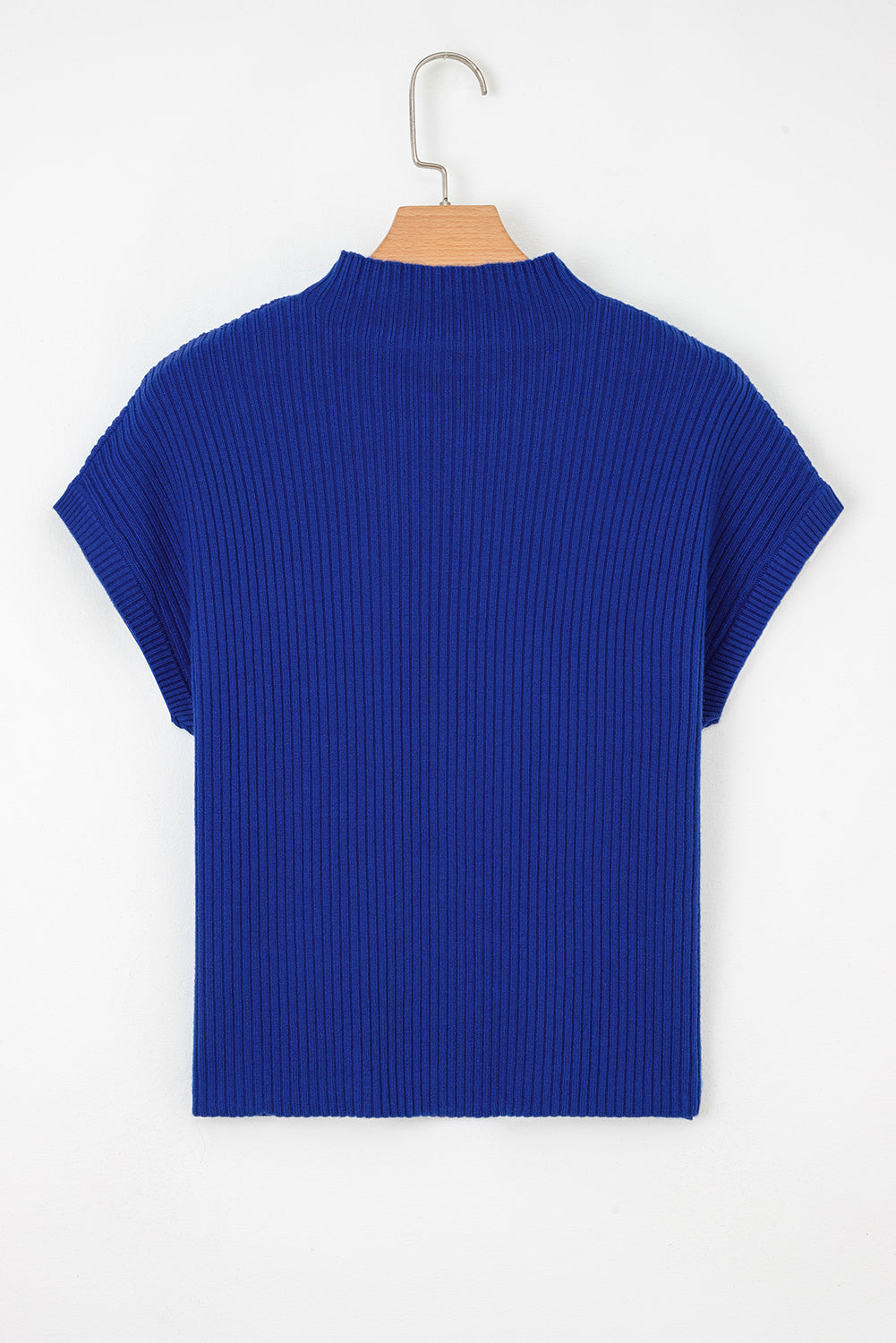 Green Patch Pocket Ribbed Knit Short Sleeve Sweater - Kustom Kreations Goods
