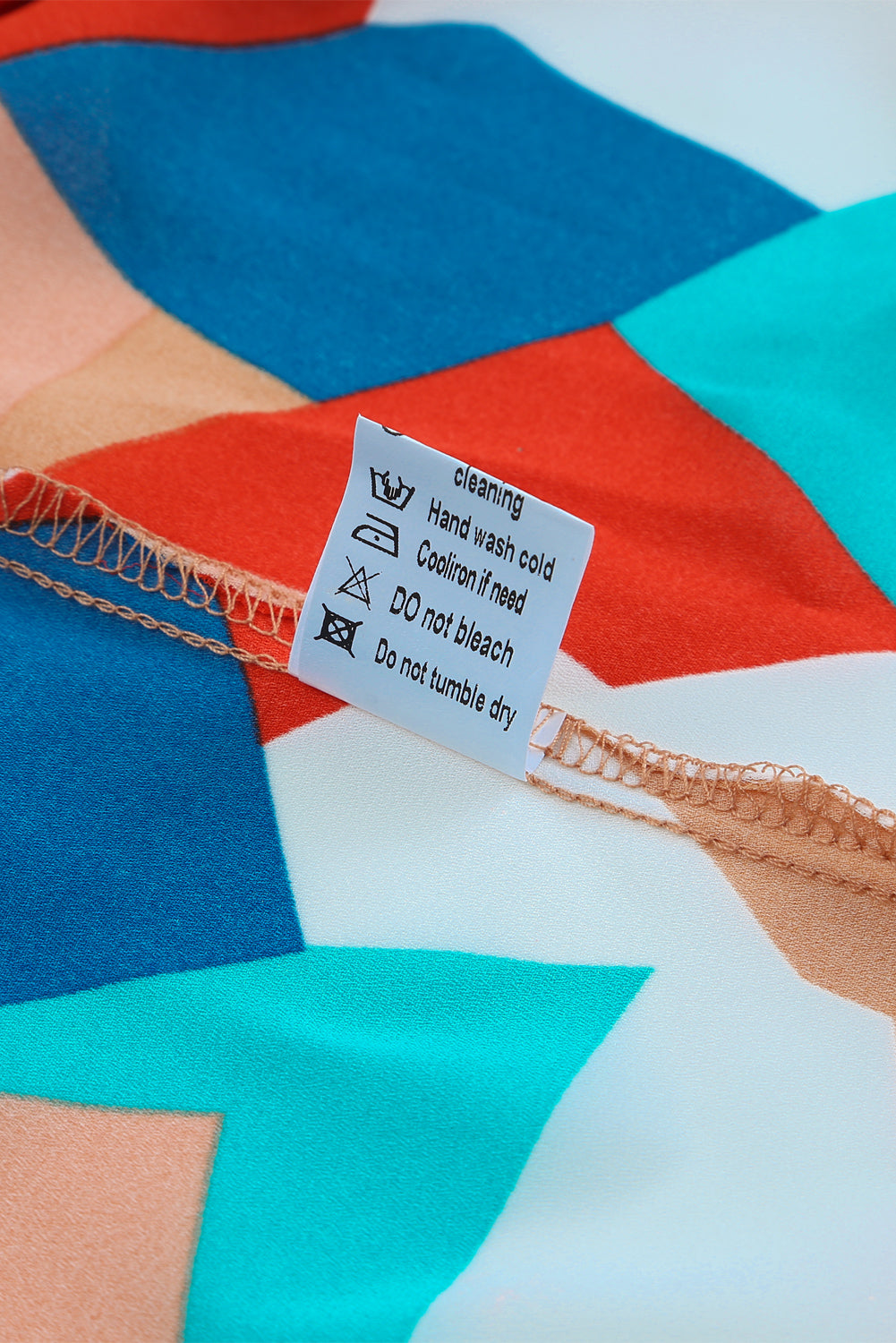 Multicolor Colorblock Casual Ruffle Puff Sleeve Blouse