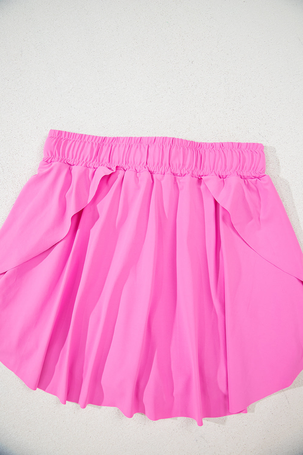 Black Drawstring High Waist Lined Tennis Skort - Kustom Kreations Goods