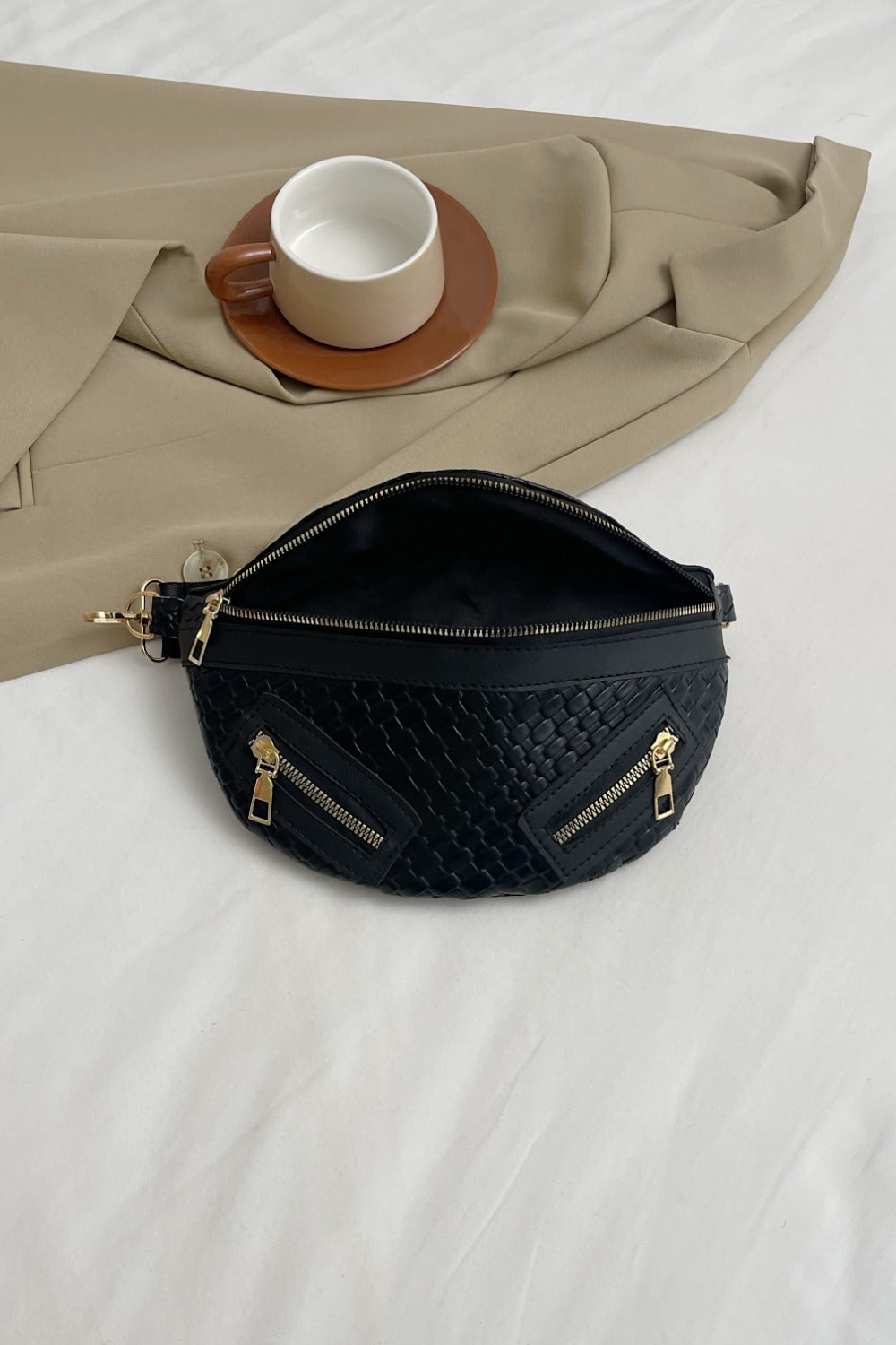 PU Leather Crossbody Bag with Coin Purse