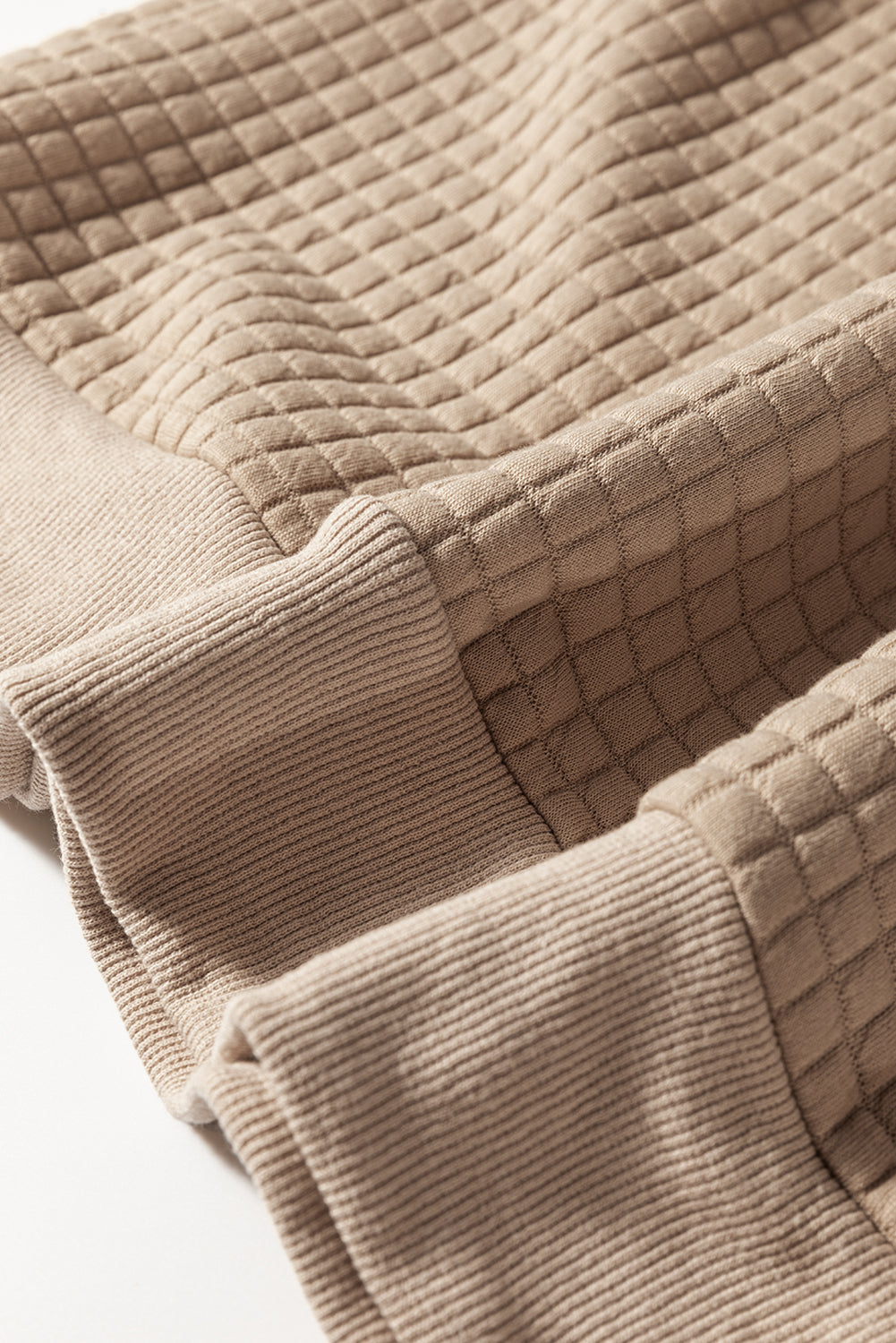 Parchment Leopard Quilted Patchwork Pullover Sweatshirt