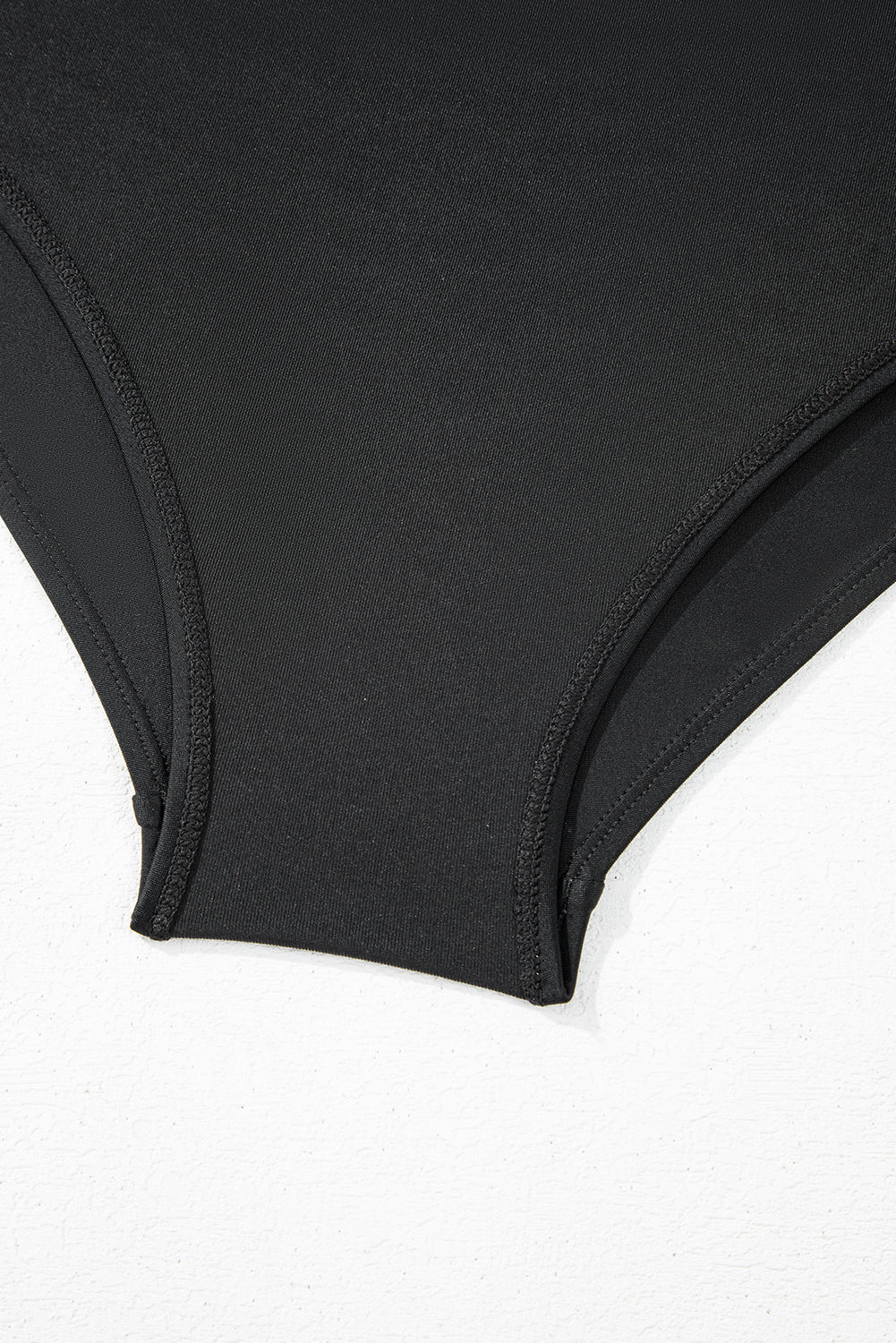 Black Scallop Trim Drawstring Beach Shorts - Kustom Kreations Goods