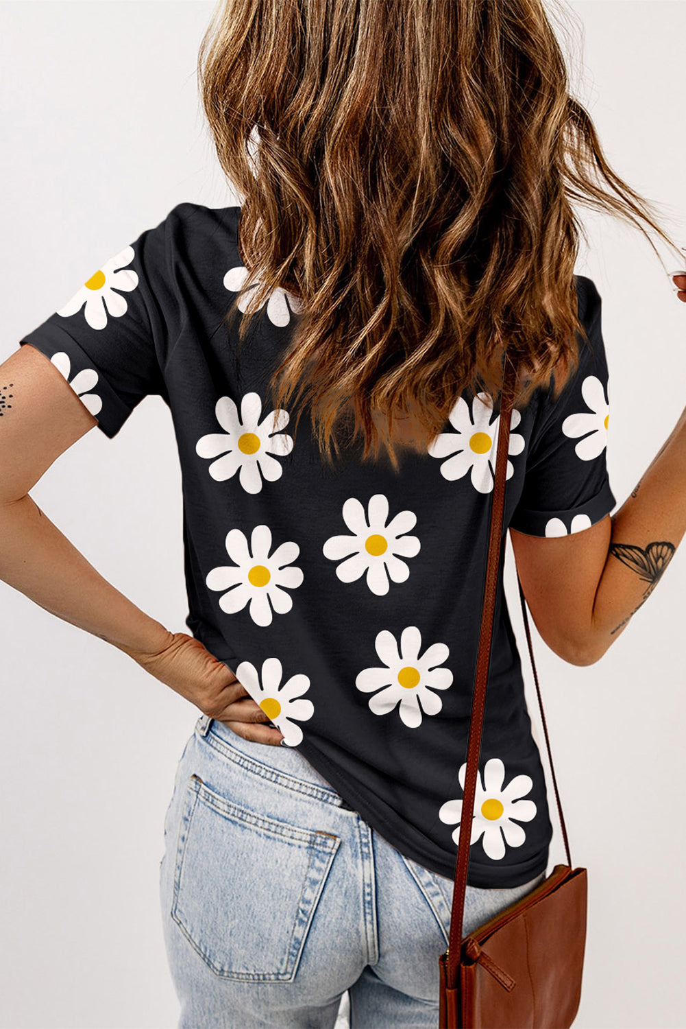 Printed Round Neck Short Sleeve T-Shirt