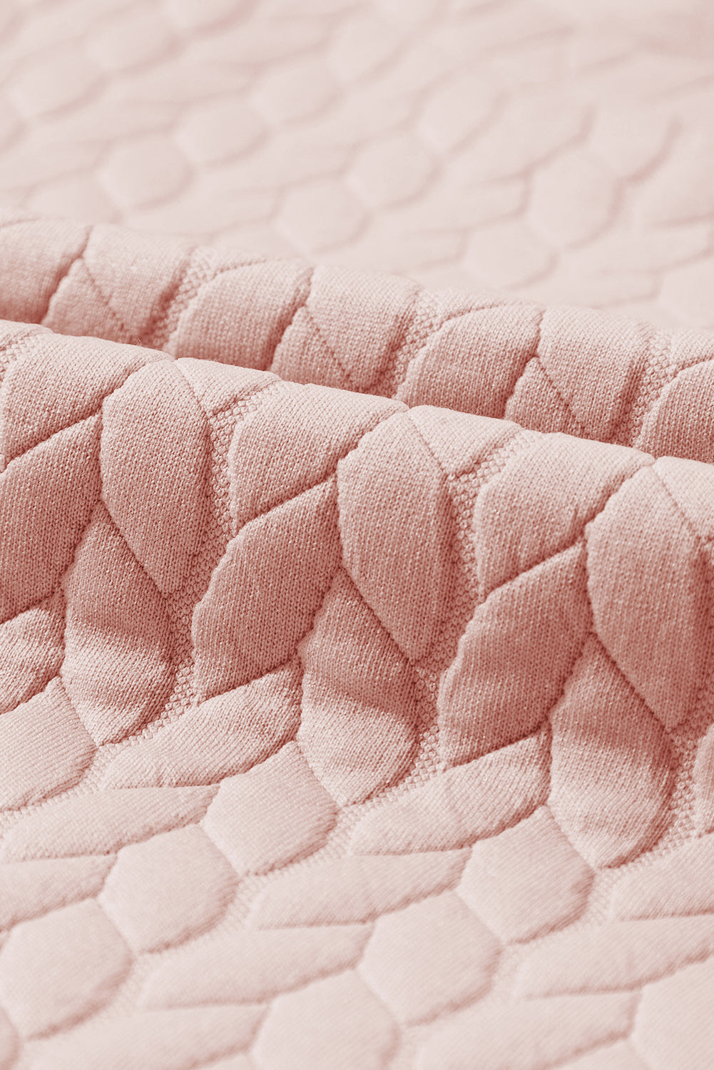 Black Quilted Snap Button Detail Drop Shoulder Sweatshirt