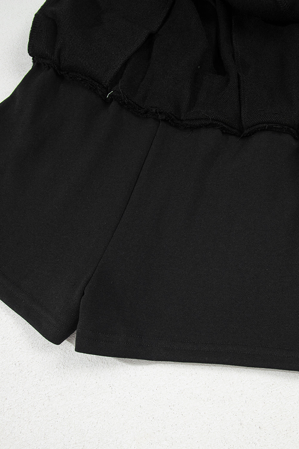 Light Grey French Terry Drawstring Mini Skort with Pockets - Kustom Kreations Goods