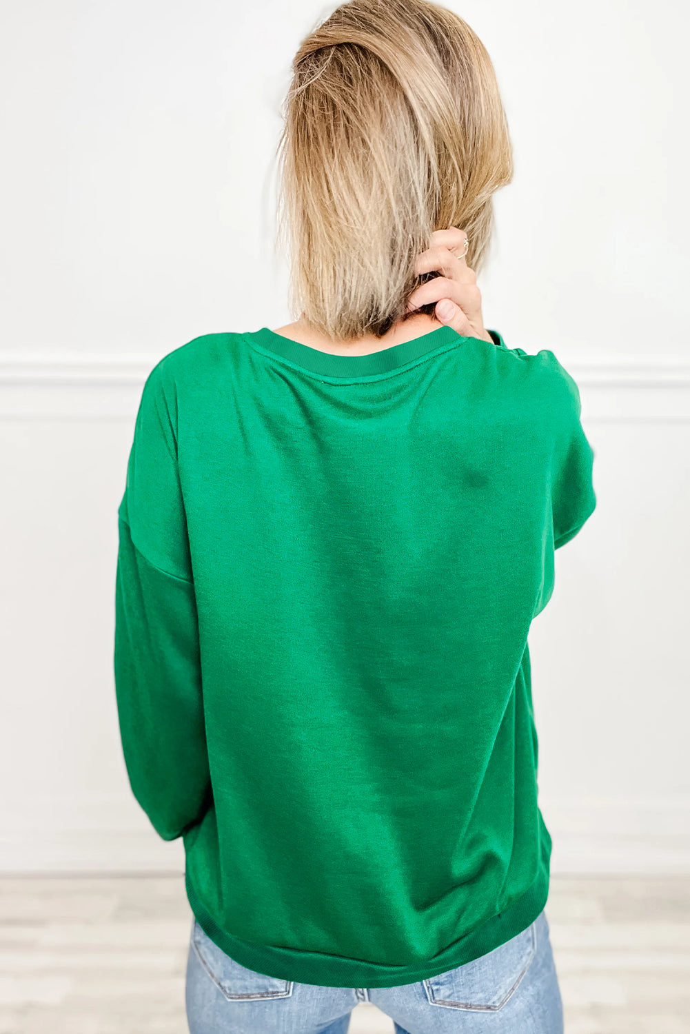 White Plaid MERRY Christmas Holiday Sweatshirt