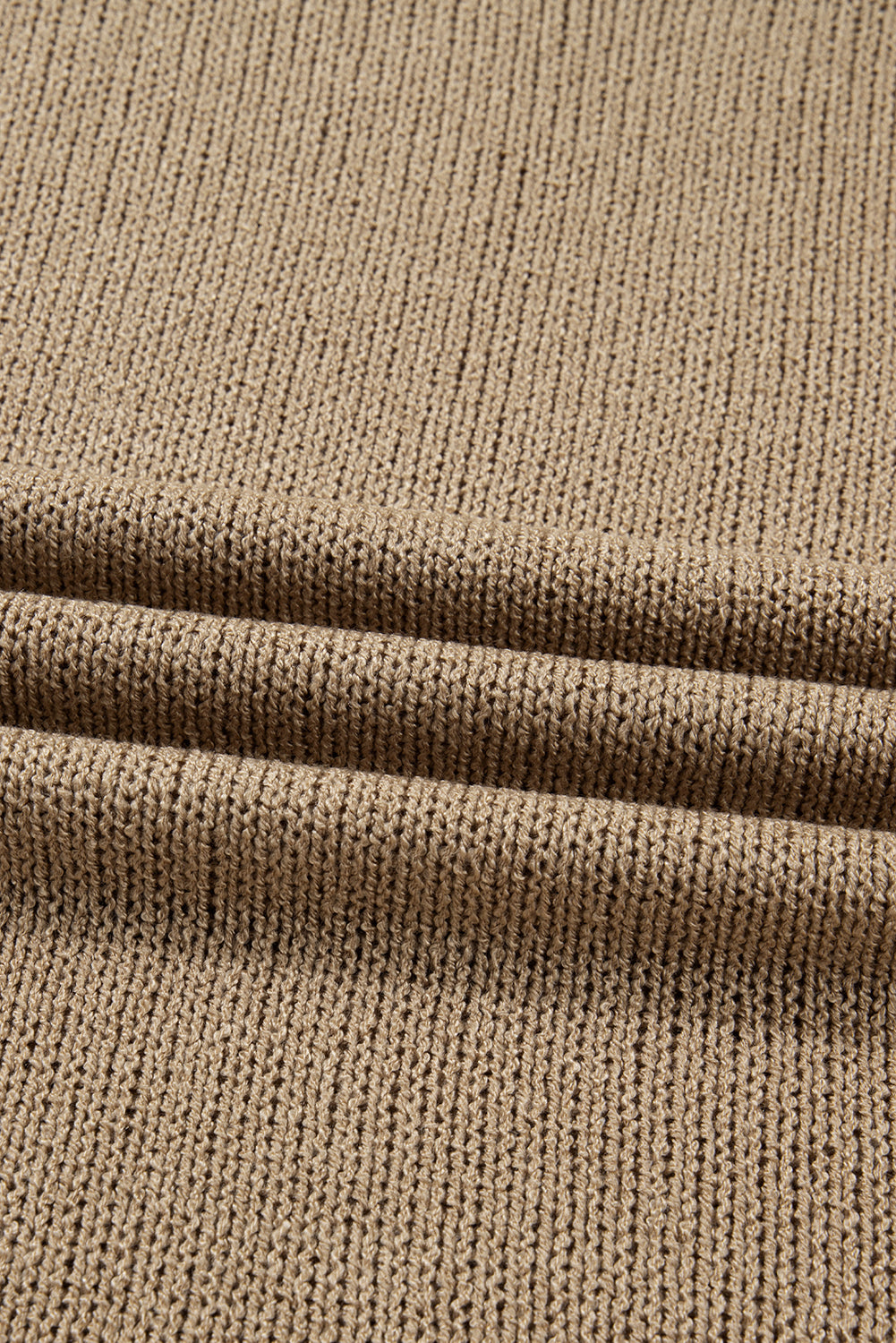 Pale Khaki Oversize Drop Shoulder Slouchy Sweater Dress - Kustom Kreations Goods