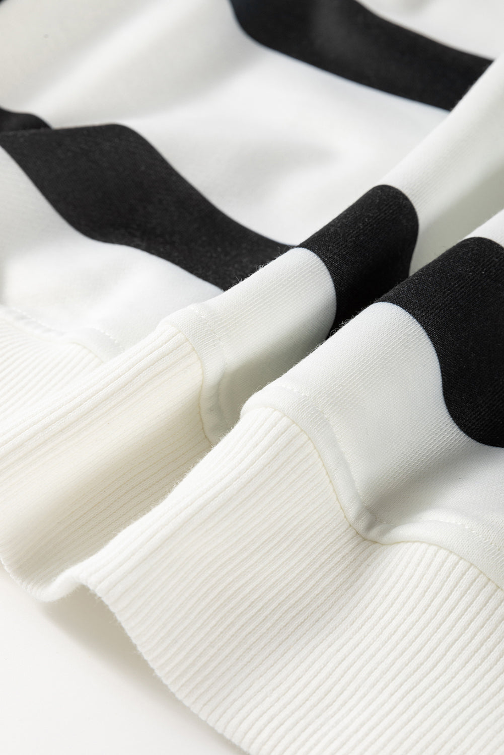 Brown Striped Drop Shoulder Pullover and Joggers Set