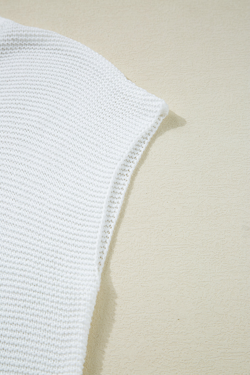 Jet Stream Solid Color Side Slits Sweater Tee