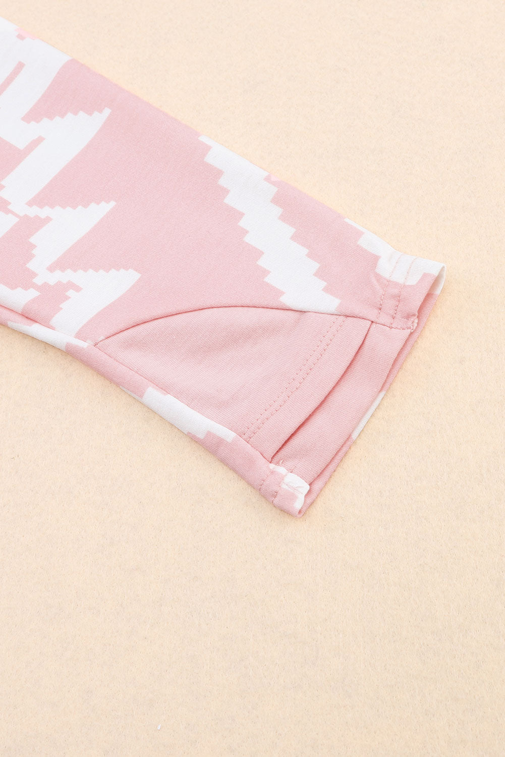 Brown Aztec Pattern Pullover Hoodie with Pockets