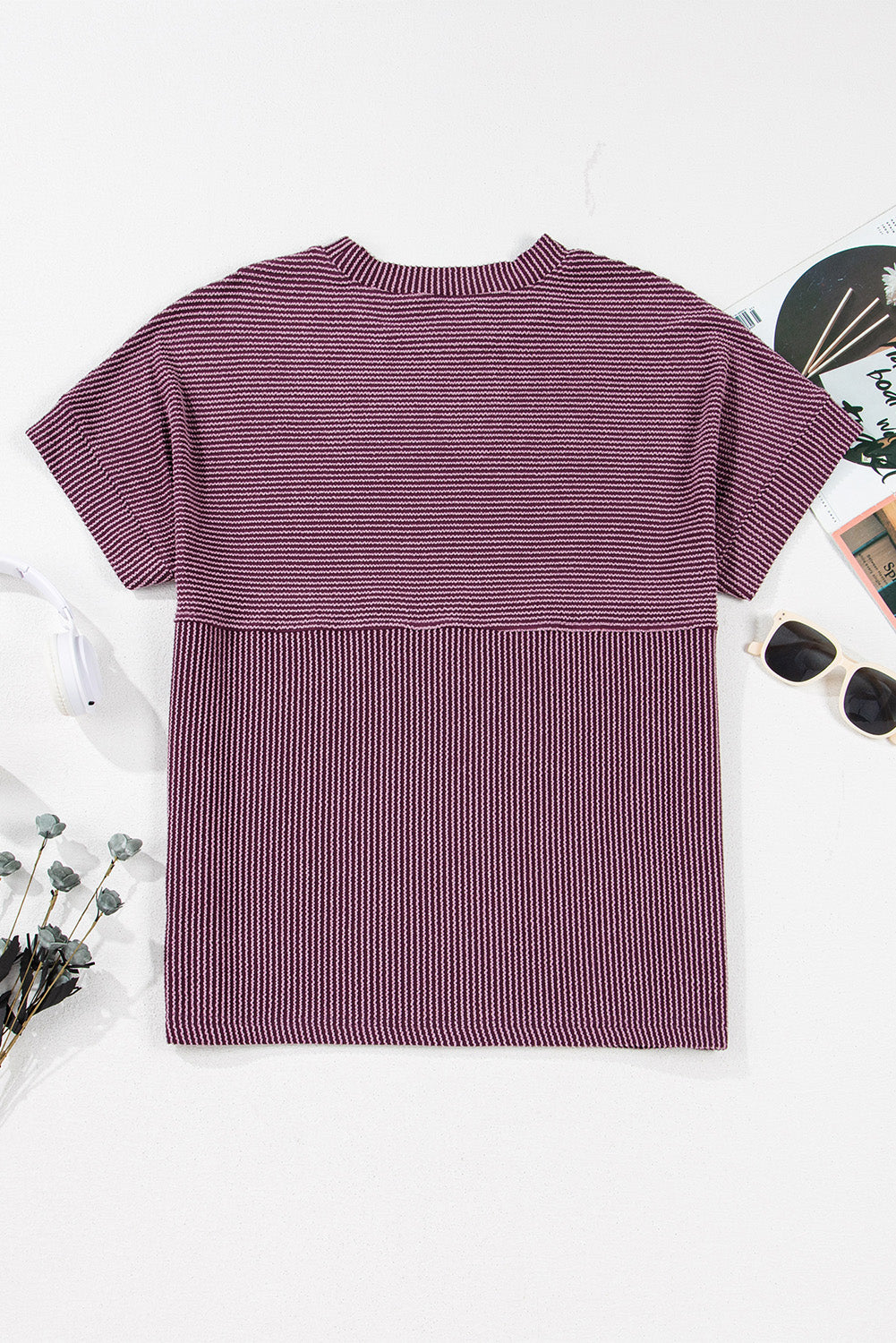 Toadstool Plain Corded Mock Neck T Shirt - Kustom Kreations Goods