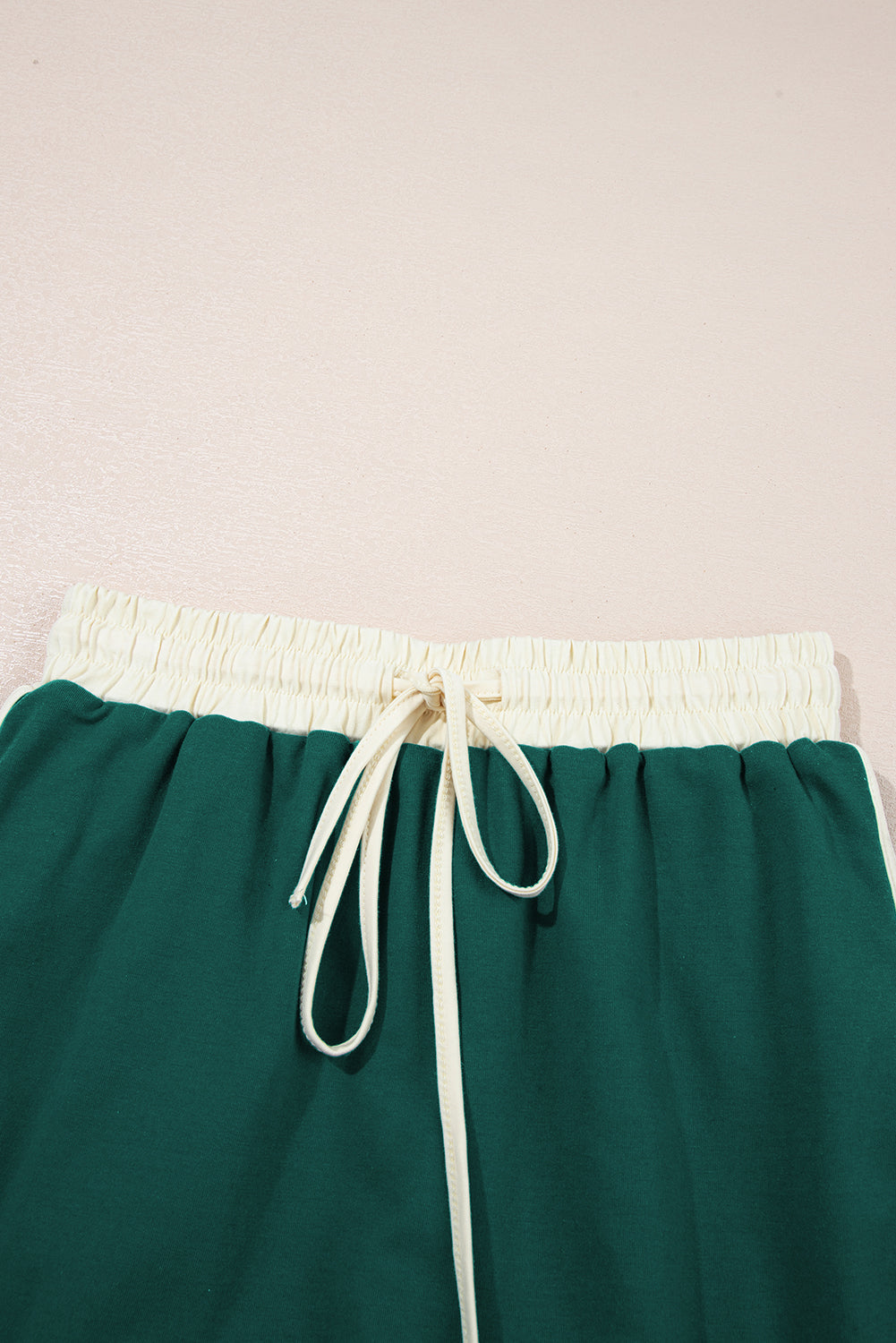 Evergreen Colorblock Edge Drop Shoulder T Shirt and Skort 2Pcs Set - Kustom Kreations Goods