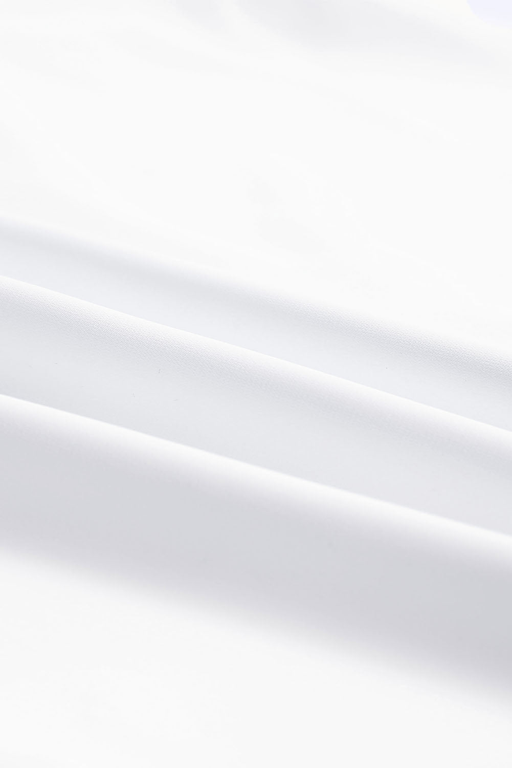 Apricot Solid Puffed Sleeve Shirred V Neck Blouse