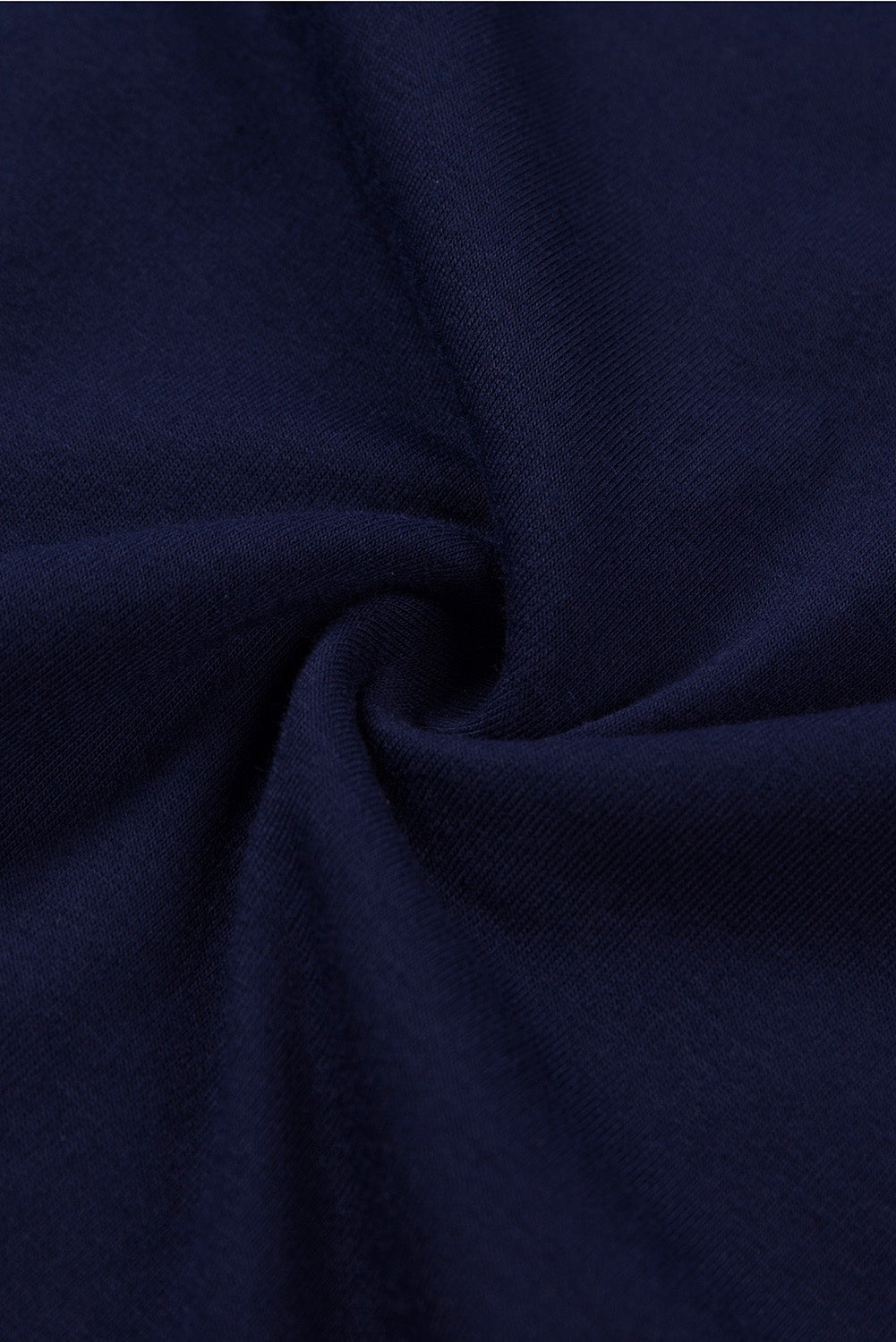 Green Plain Solid Color Crew Neck Tee