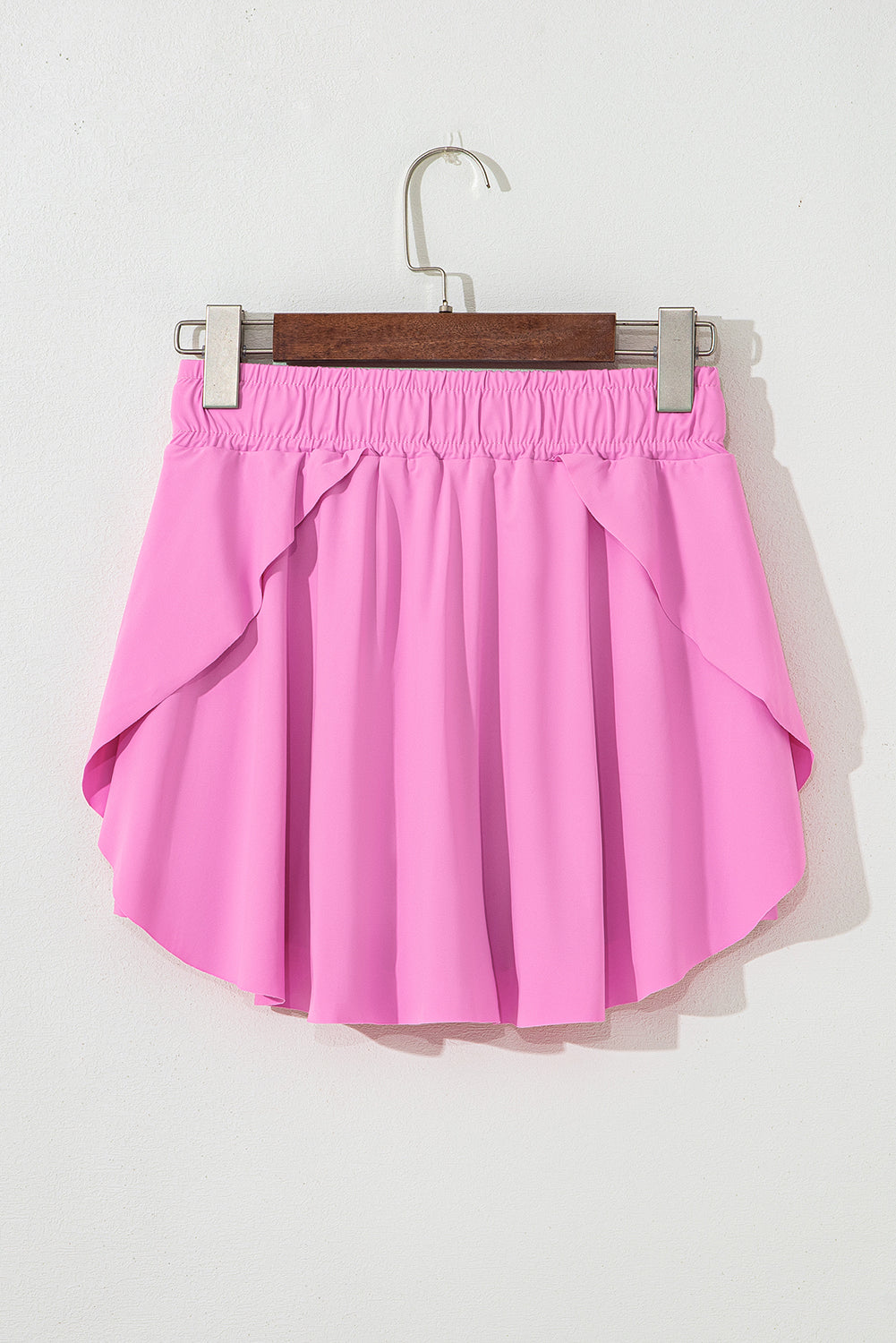 Black Drawstring High Waist Lined Tennis Skort - Kustom Kreations Goods