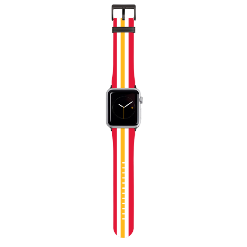 Kansas City Helmet Stripe Apple Watch Band