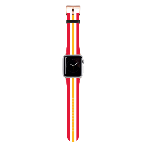 Kansas City Helmet Stripe Apple Watch Band