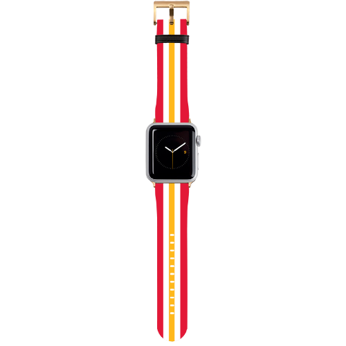 Kansas City Helmet Stripe Apple Watch Band