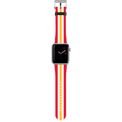 Kansas City Helmet Stripe Apple Watch Band