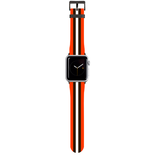 Cleveland Helmet Stripe Apple Watch Band