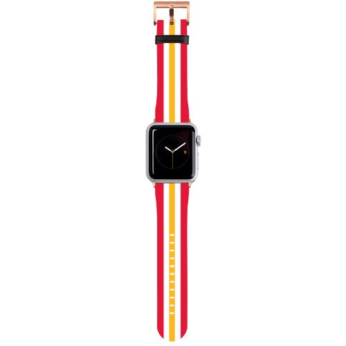 Kansas City Helmet Stripe Apple Watch Band