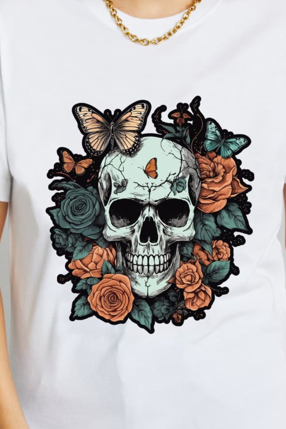 Simply Love Full Size Skull Graphic Cotton T-Shirt