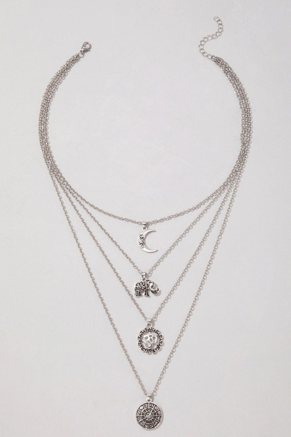 Four-Layered Alloy Necklace