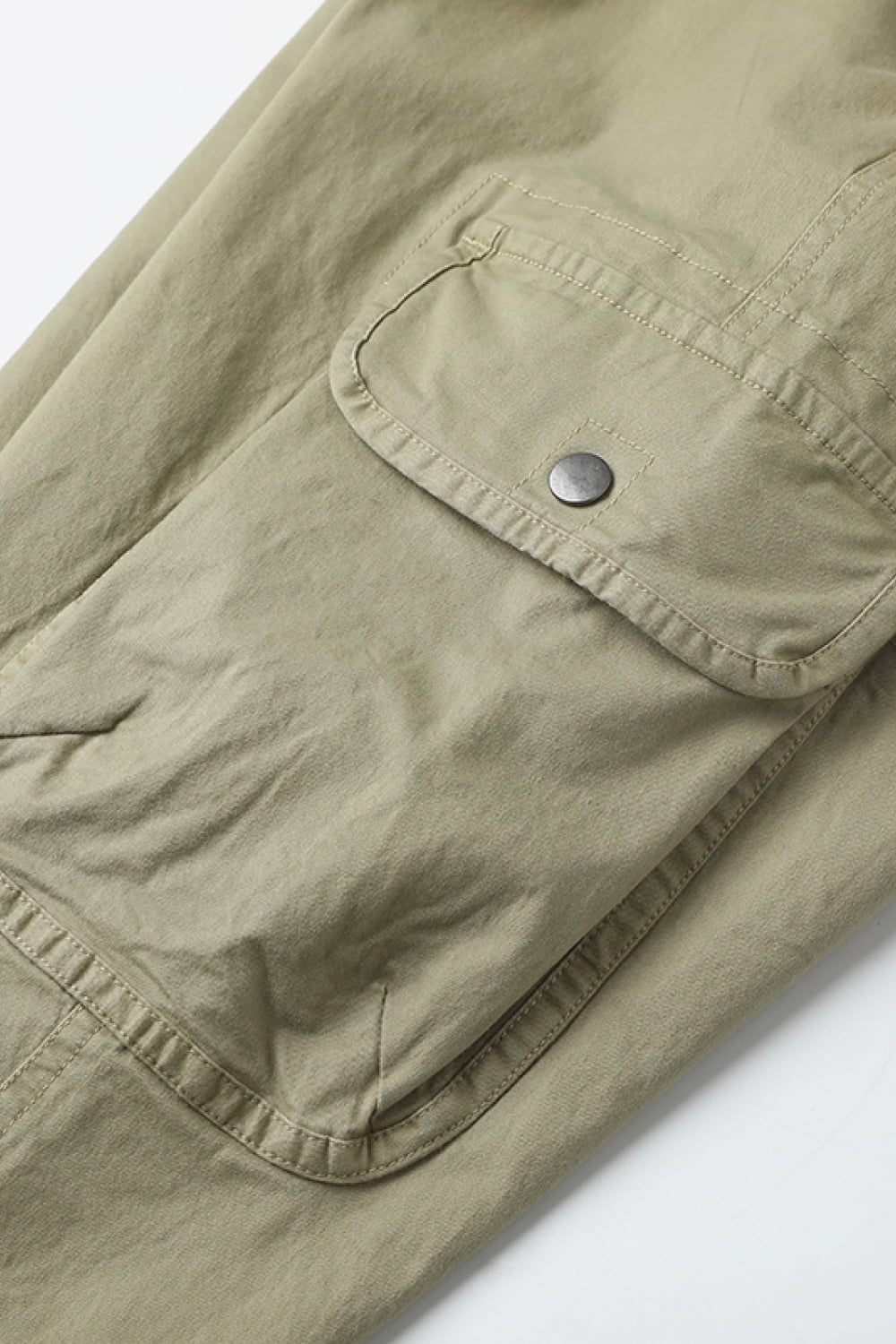 Drawstring Waist Cargo Jogger Pants