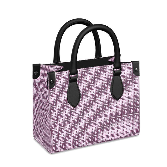 Purple Greek Key Mini Bonchurch Shopper Bag