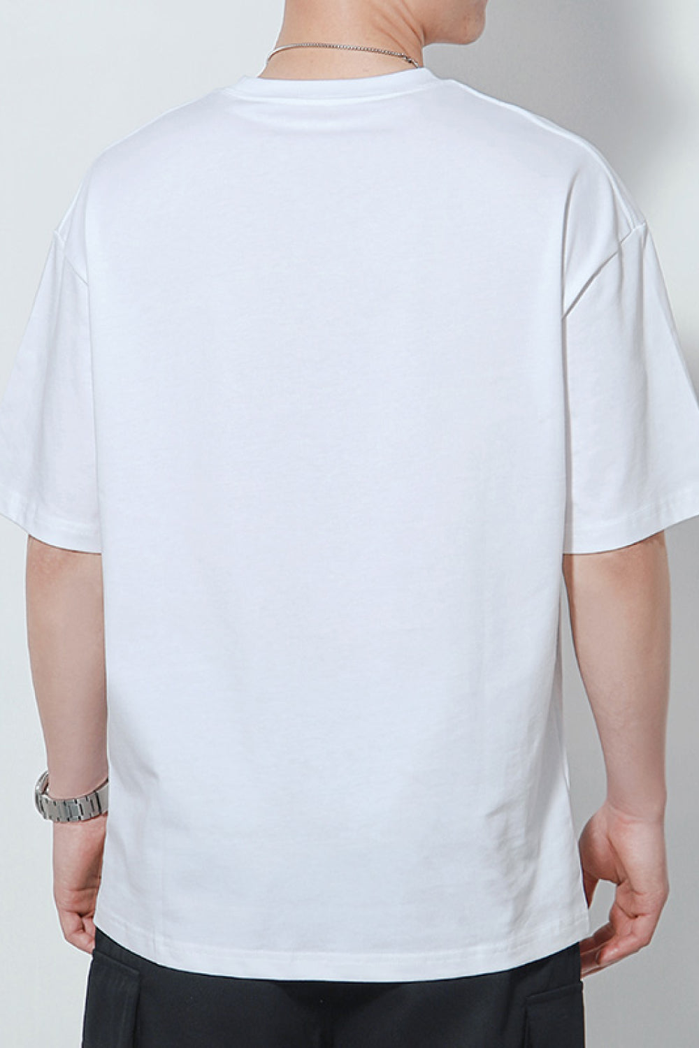 Graphic Round Neck Cotton Tee Shirt