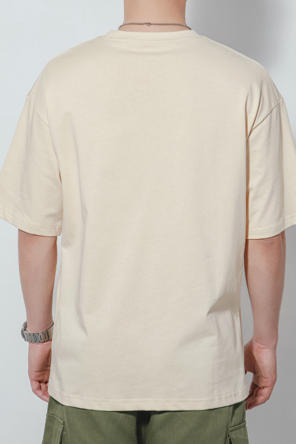 Graphic Dropped Shoulder Cotton T-Shirt