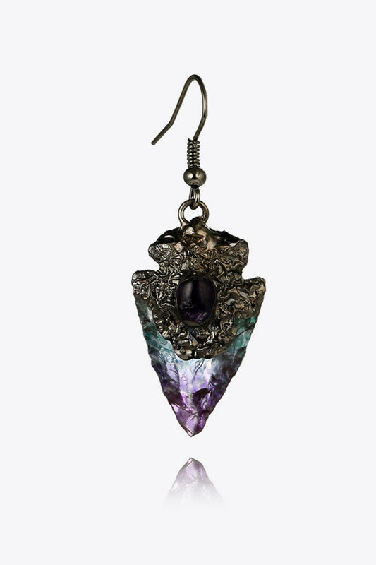 Amethyst Alloy Single Earring