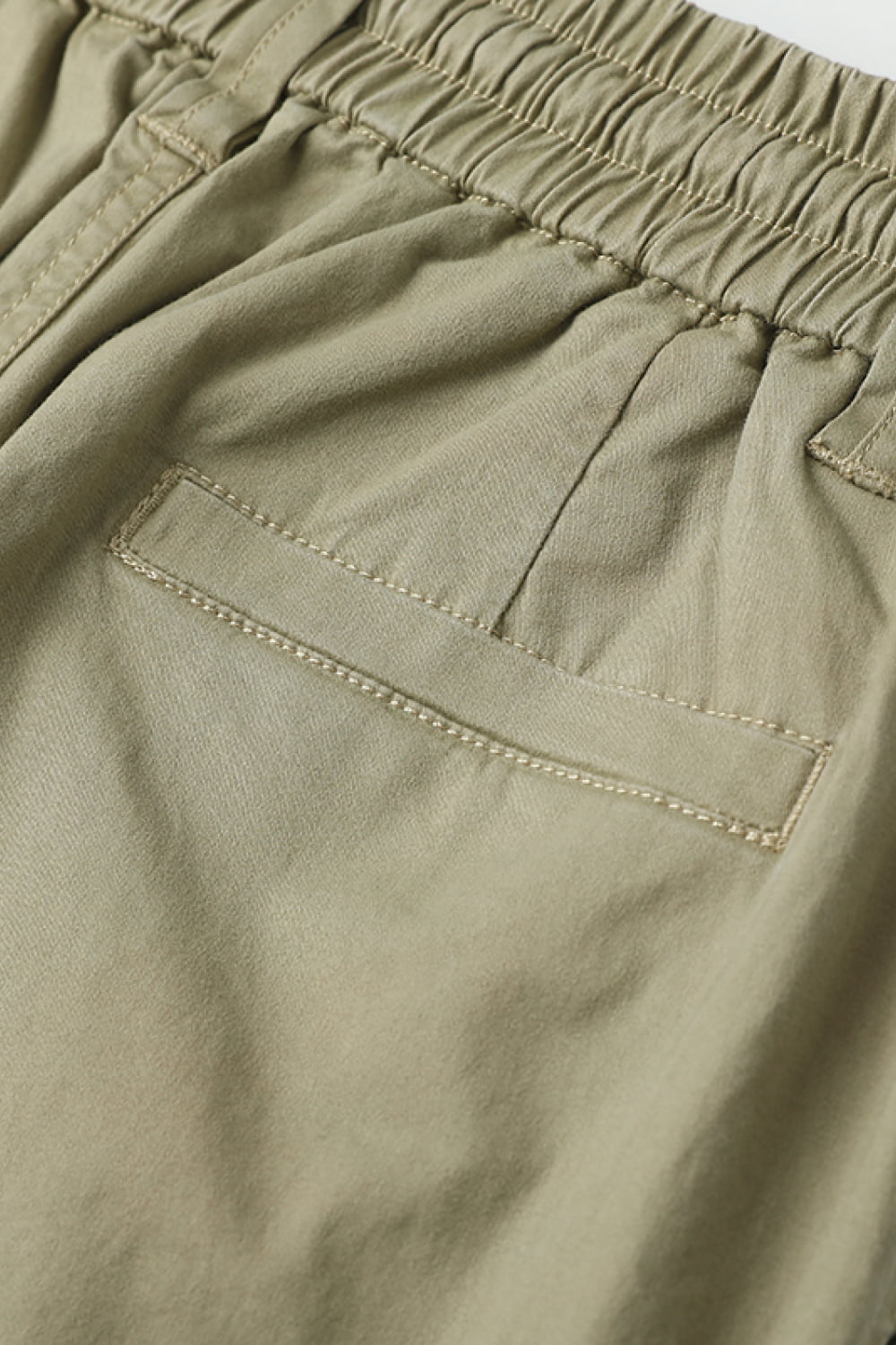 Drawstring Waist Cargo Jogger Pants