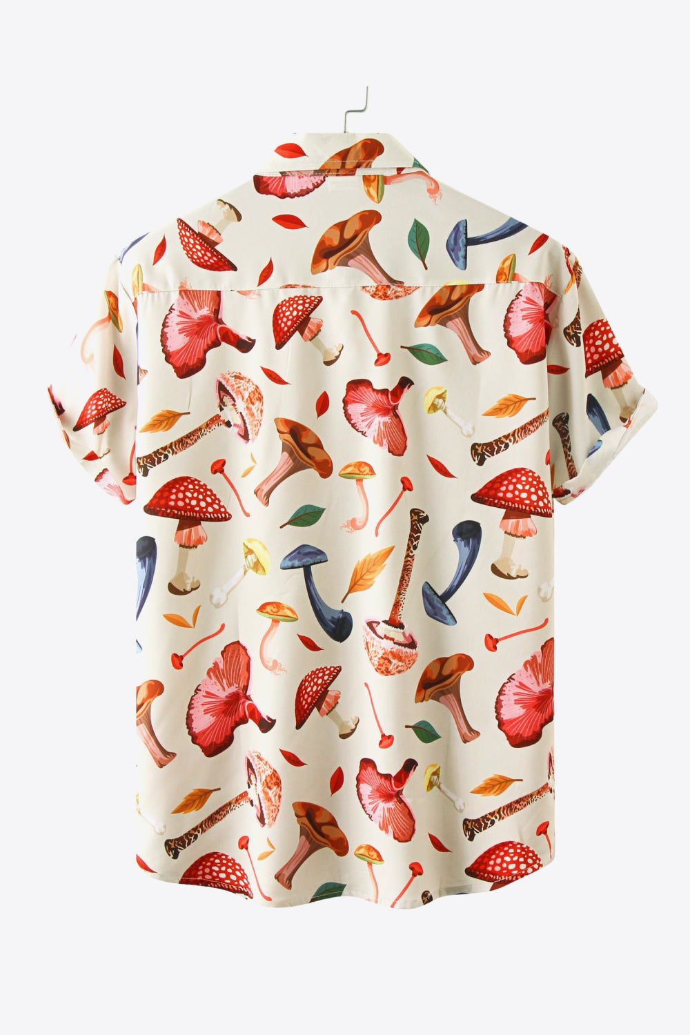 Printed Button-Up Beach Shirt