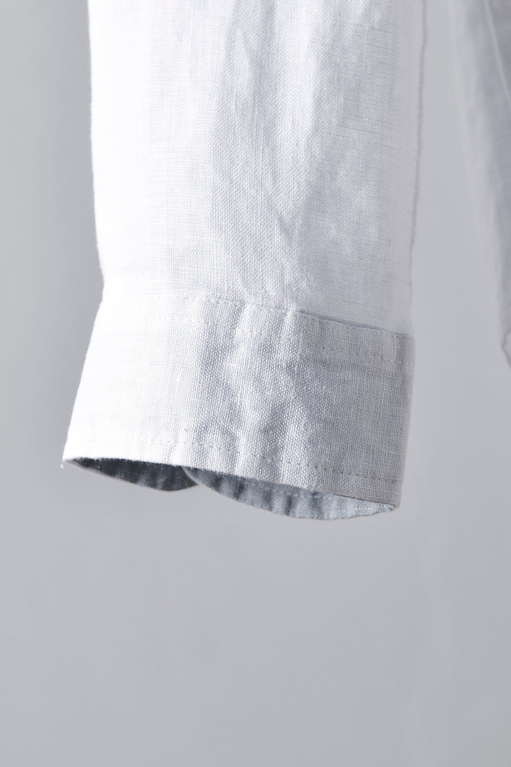 Buttoned Collared Neck Short Sleeve Linen Shirt