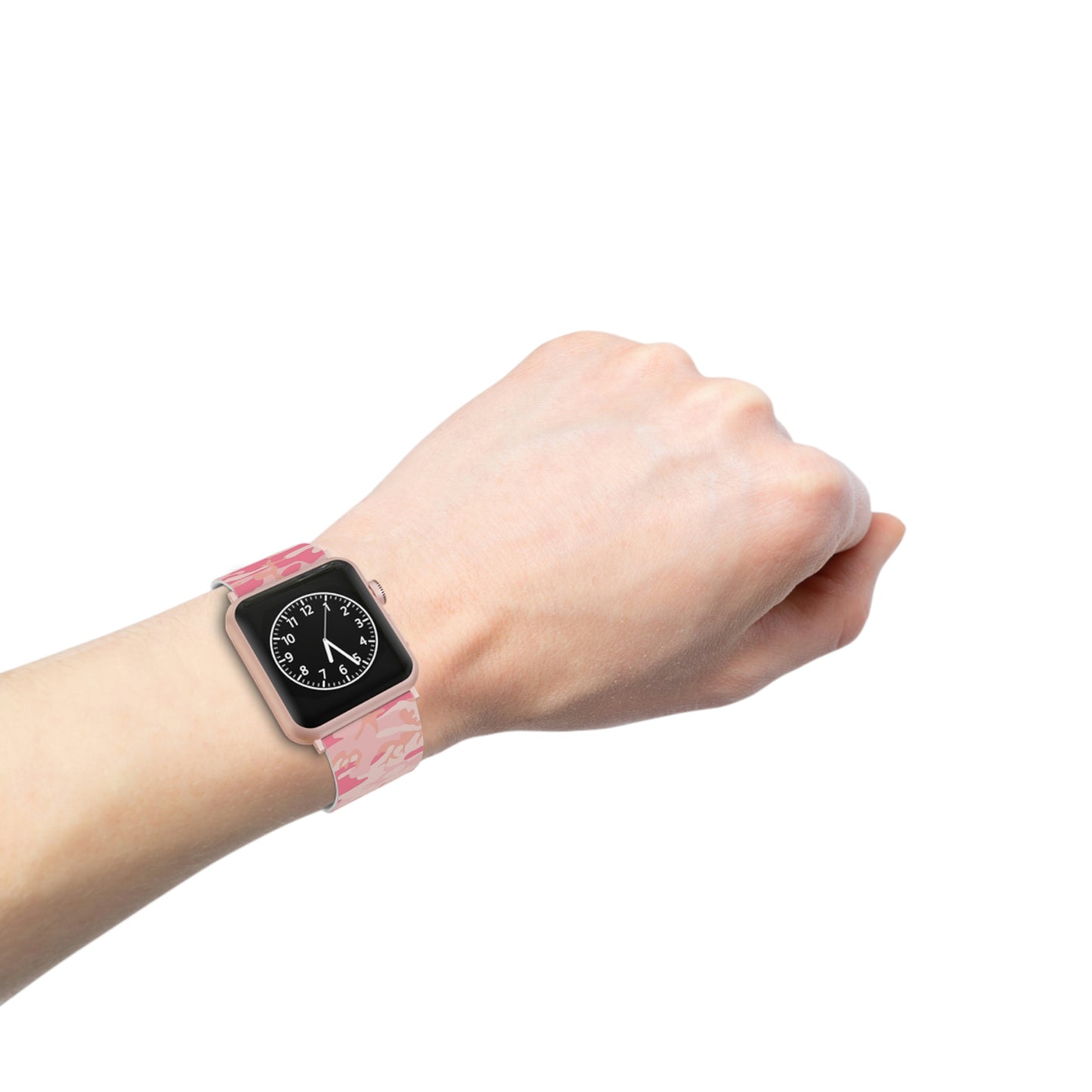 Pink Camo Thermo Elastomer Watch Band for Apple Watch