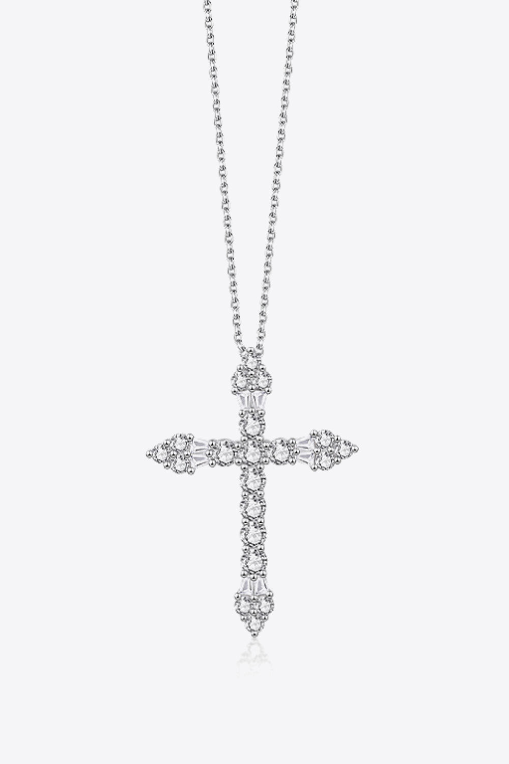 Zircon Cross Pendant Necklace