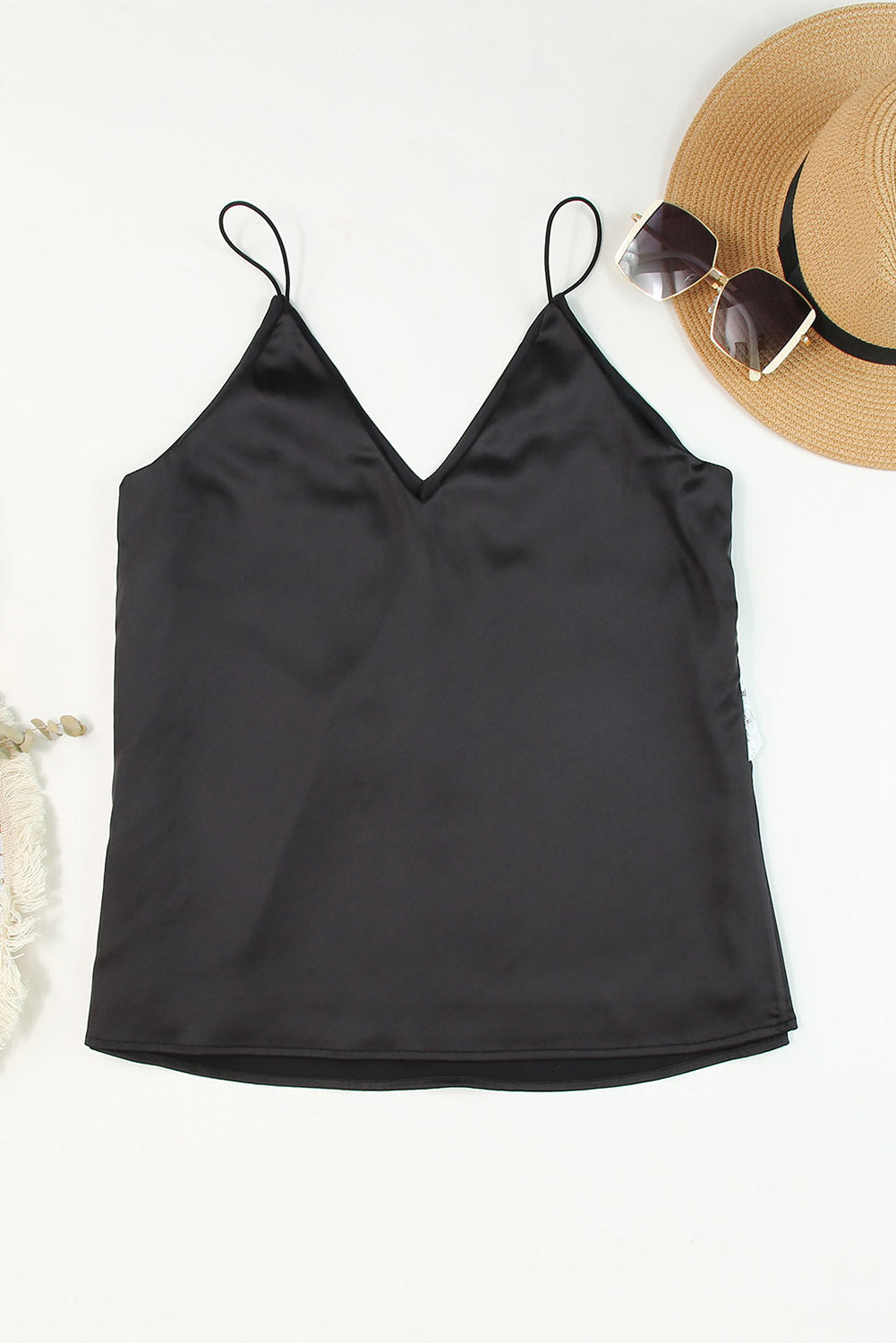 Lace Trim V-Neck Cami