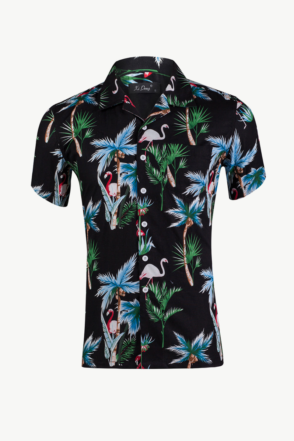 Tropical Pattern Short Sleeve Shirt