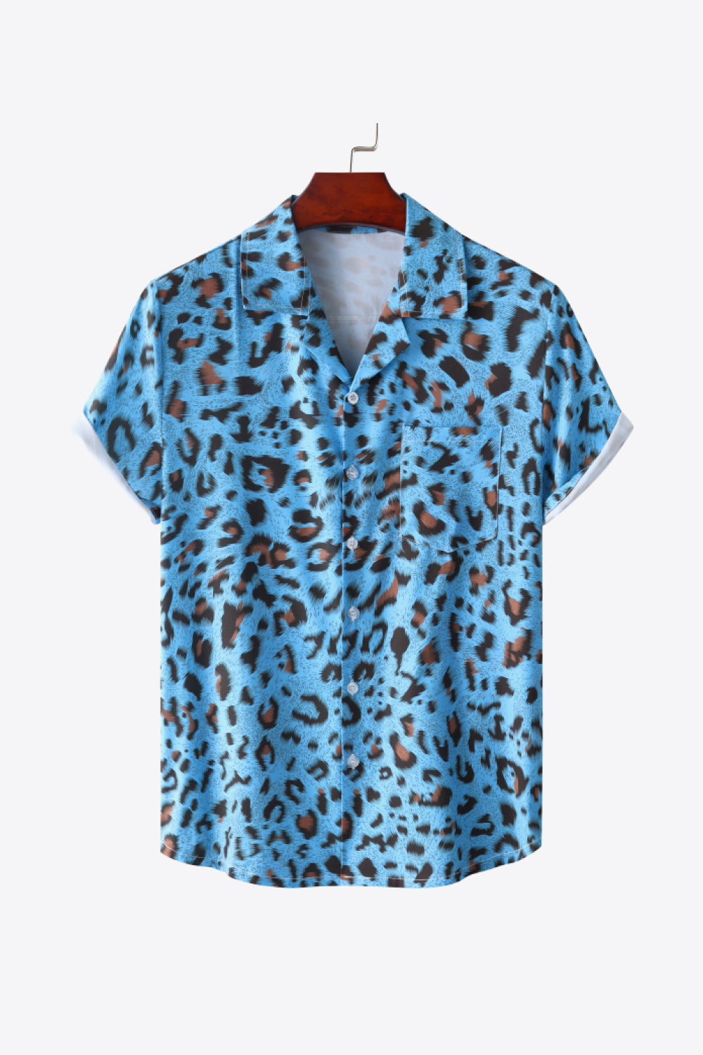 Full Size Leopard Pocket Shirt
